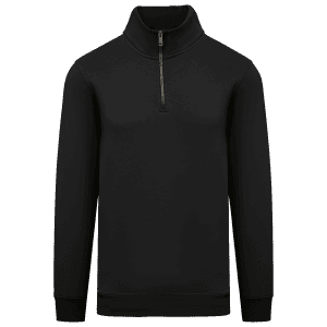Duurzame herensweater met opstaande ritskraag