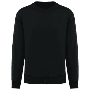 Ecologische oversized uniseks sweater met ronde hals