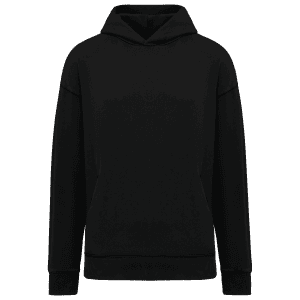 Duurzame uniseks oversized verwassen sweater met capuchon