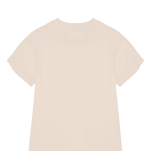 Ecologische badstof t-shirtjurk met afhangende mouwen
