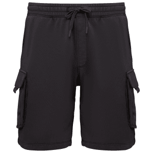 Duurzame verwassen herencargoshort van French Terry