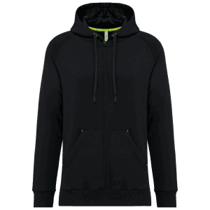 Unisex ritsjack met capuchon