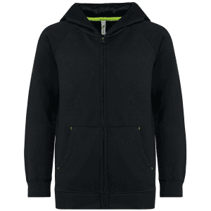 Kinder fleece hoodie met rits