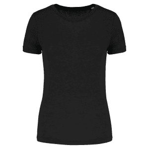 Damessport-T-shirt triblend met ronde hals