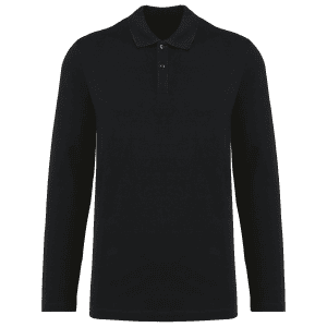 Supima® herenpolo lange mouwen