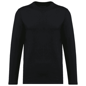 Supima® heren-T-shirt ronde hals lange mouwen