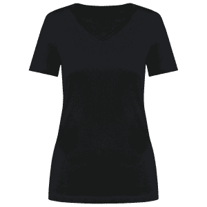 Supima® dames-T-shirt V-hals korte mouwen