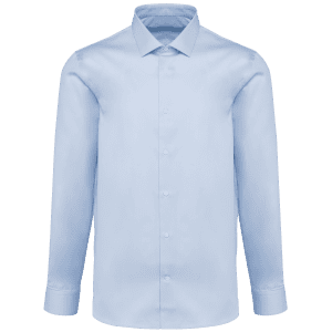 Herenoverhemd van twill met lange mouwen