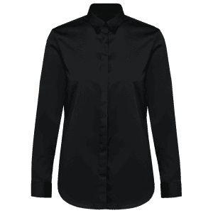 Damesoverhemd van twill met lange mouwen