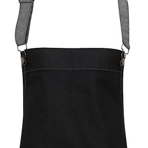 District - Waxed look denim halterschort