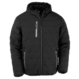 Gewatteerd gerecycled jasje black compass