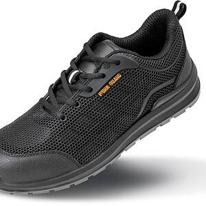 All black safety trainer