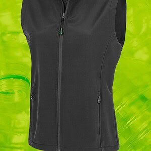 Gerecycleerde dames softshell-bodywarmer