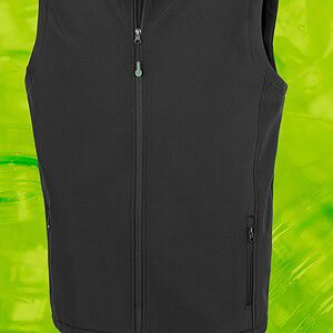 Gerecycleerde heren softshell-bodywarmer