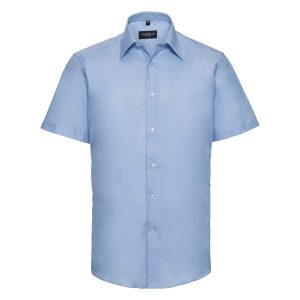 Men  s short sleeve tailored Oxford shirt