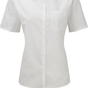 Ladies' Ss Polycotton Poplin Shirt