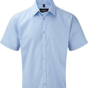 Men's Short Sleeve Herringbone Shirt