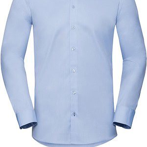 Herringbone overhemd met lange mouwen