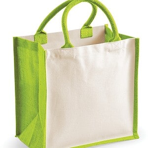 Printers' midi jute tote