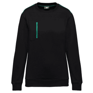 Day To Day sweater zakje met contrasterende rits