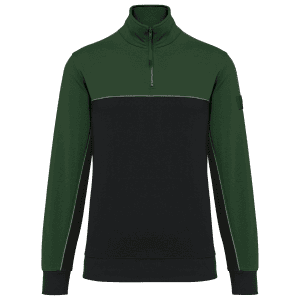 Ecologische uniseks sweater met ritskraag