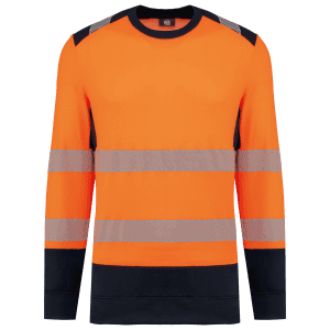Gerecycled veiligheidssweater ronde hals