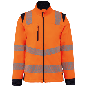 Gerecycled softshell met afneembare mouwen