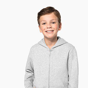 Gerecycled sweatvest met capuchon