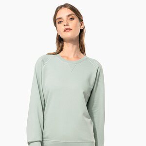 Damessweater BIO ronde hals raglanmouwen