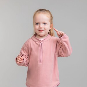 Kinderfleece met1/4 rits