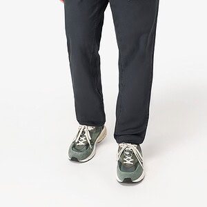 Heren utility broek met verwassen look van ecologisch materiaal