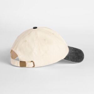 Compacte vintage cap met contrasterende klep