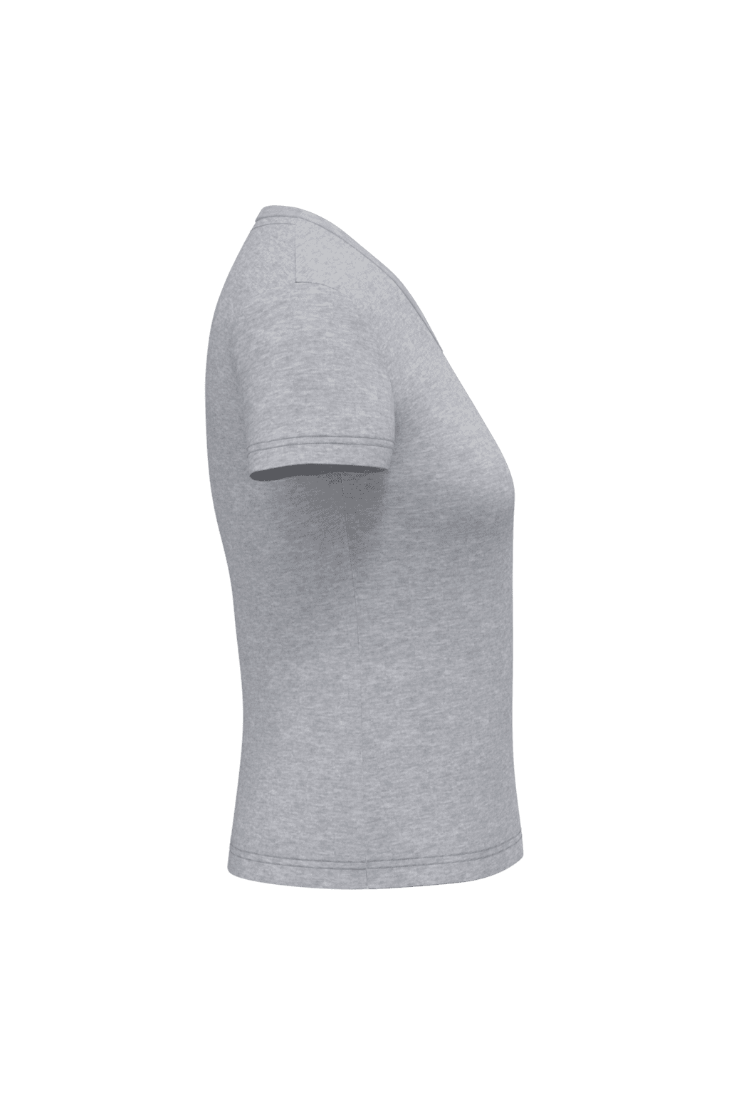 Ecologisch antibacterieel dames-T-shirt met V-hals