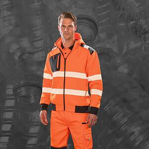 Gerecycled veiligheidssweatvest met capuchon