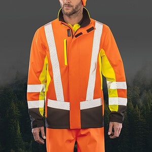 3-laags gerecycled softshell veiligheidsjack