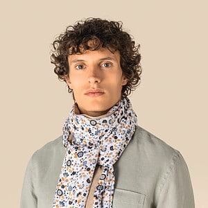 Uniseks tulbanddoek met bloemenmotief