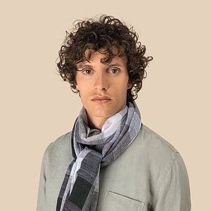 Geruite uniseks tulbanddoek