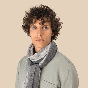 Gestreepte uniseks tulbanddoek