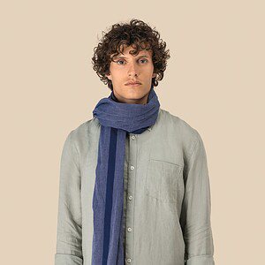 Uniseks tulbanddoek van chambray