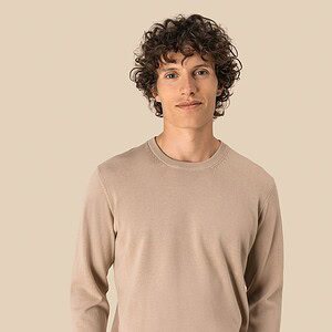 Ecologische herentrui met ronde hals