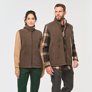 Fleece bodywarmer met binnenkant van sherpa uniseks