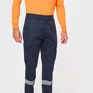 Uniseks Cargobroek uniseks met elastische boord en reflecterende strook